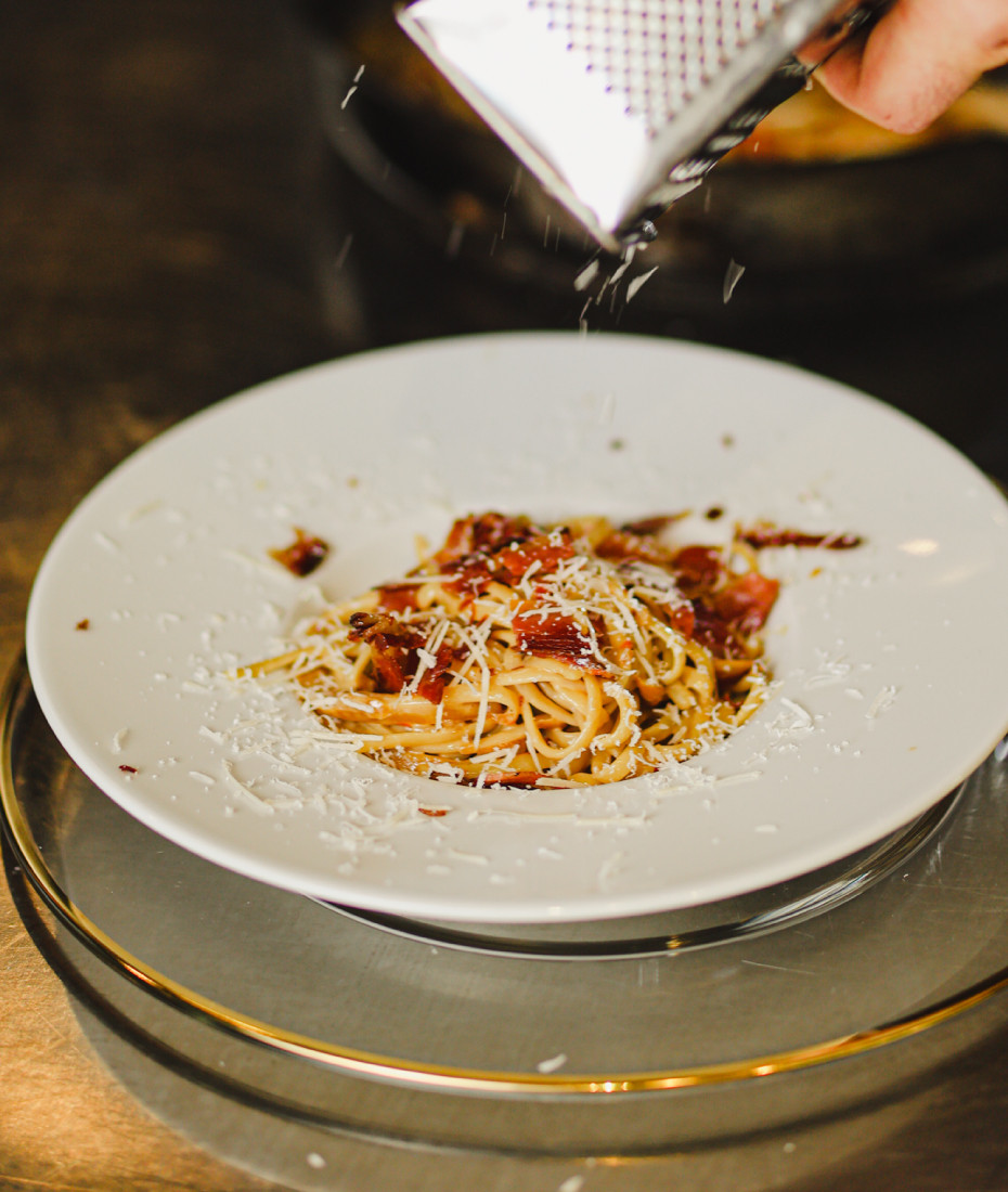 Hoppy pašta s slanino