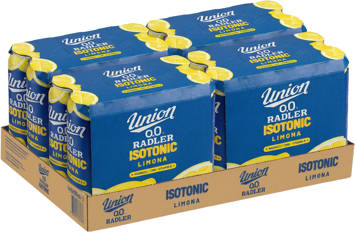 Union Radler 0.0 isotonic Limona 4x6x0,5 pločevinka
